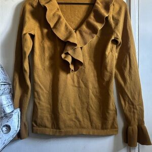 Contessa Collection Mustard Knit Top